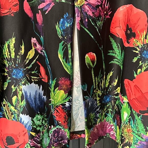 Peck & Peck Light weight Gorgeous Poppy Floral Flower Jacket Size Small - Picture 2 of 4